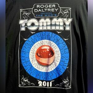 Roger Daltrey Performs The Who's Tommy 2011 Tour T-shirt Size XL